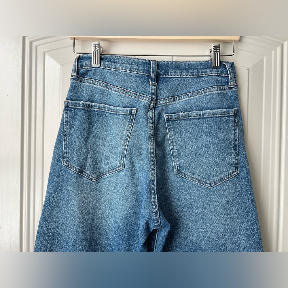 Sam Edelman Codie Wide Leg Jeans High Rise Size 27 Blue Denim - Picture 6 of 13
